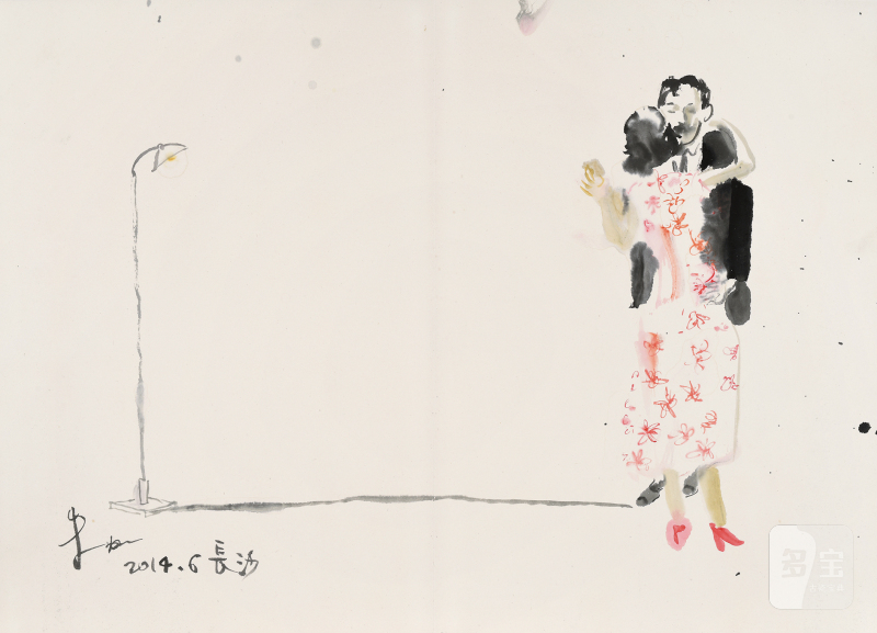 朱加  ZHU JIA (b.1963) 拥抱 Untitled - 图2